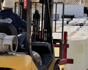 Barrels of Oil Field Chemicals