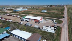 Chemical Consultants Building Drone View