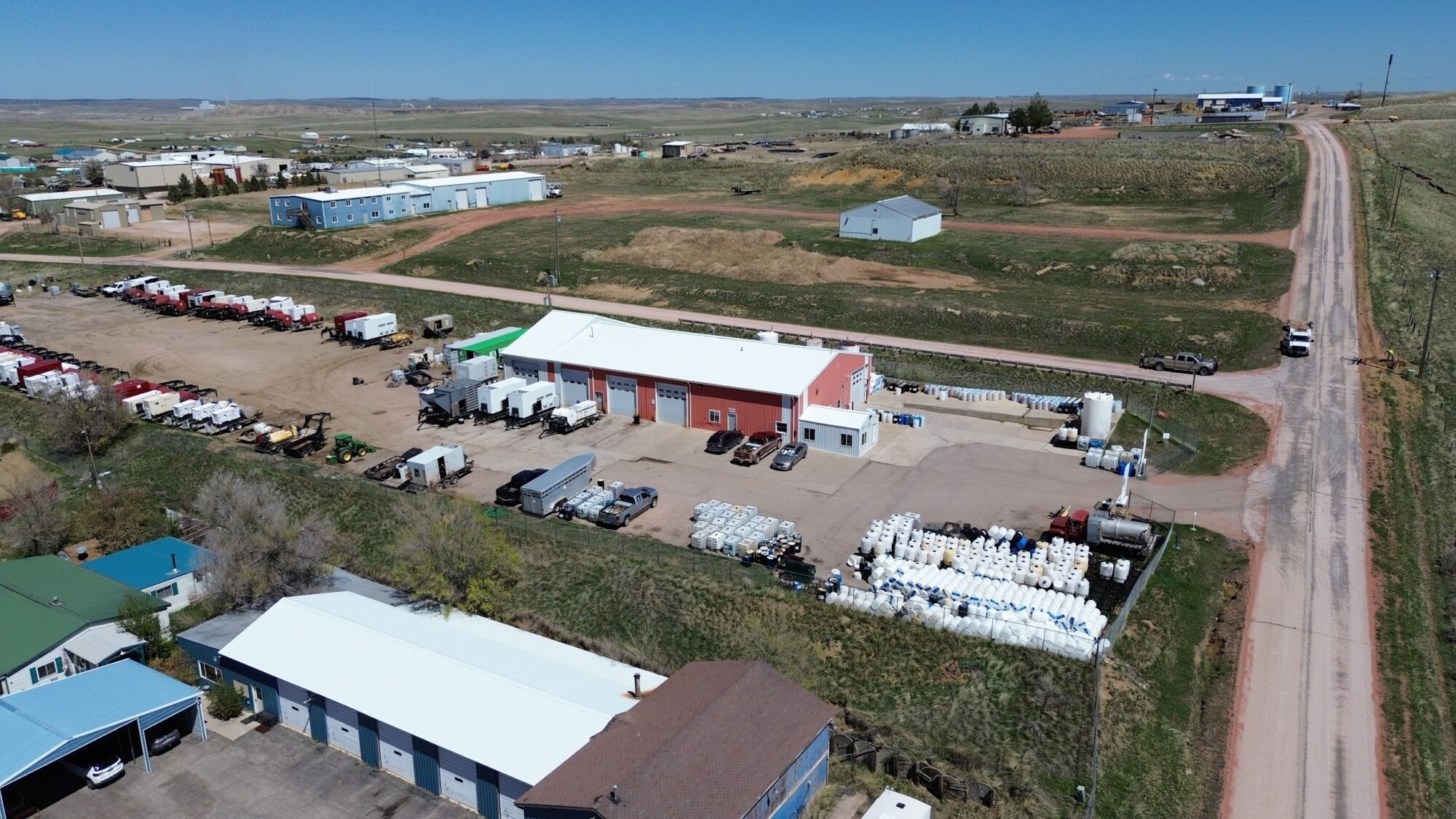 Chemical Consultants Building Drone View